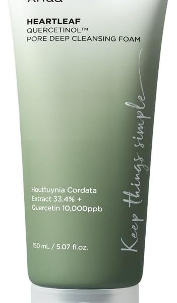 ANUA Heartleaf Quercetinol Pore Deep Cleansing Foam, 5.07 fl oz (150 ml)